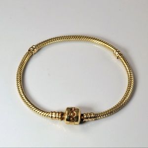 PANDORA Moments Snake Chain Bracelet 14K Gold